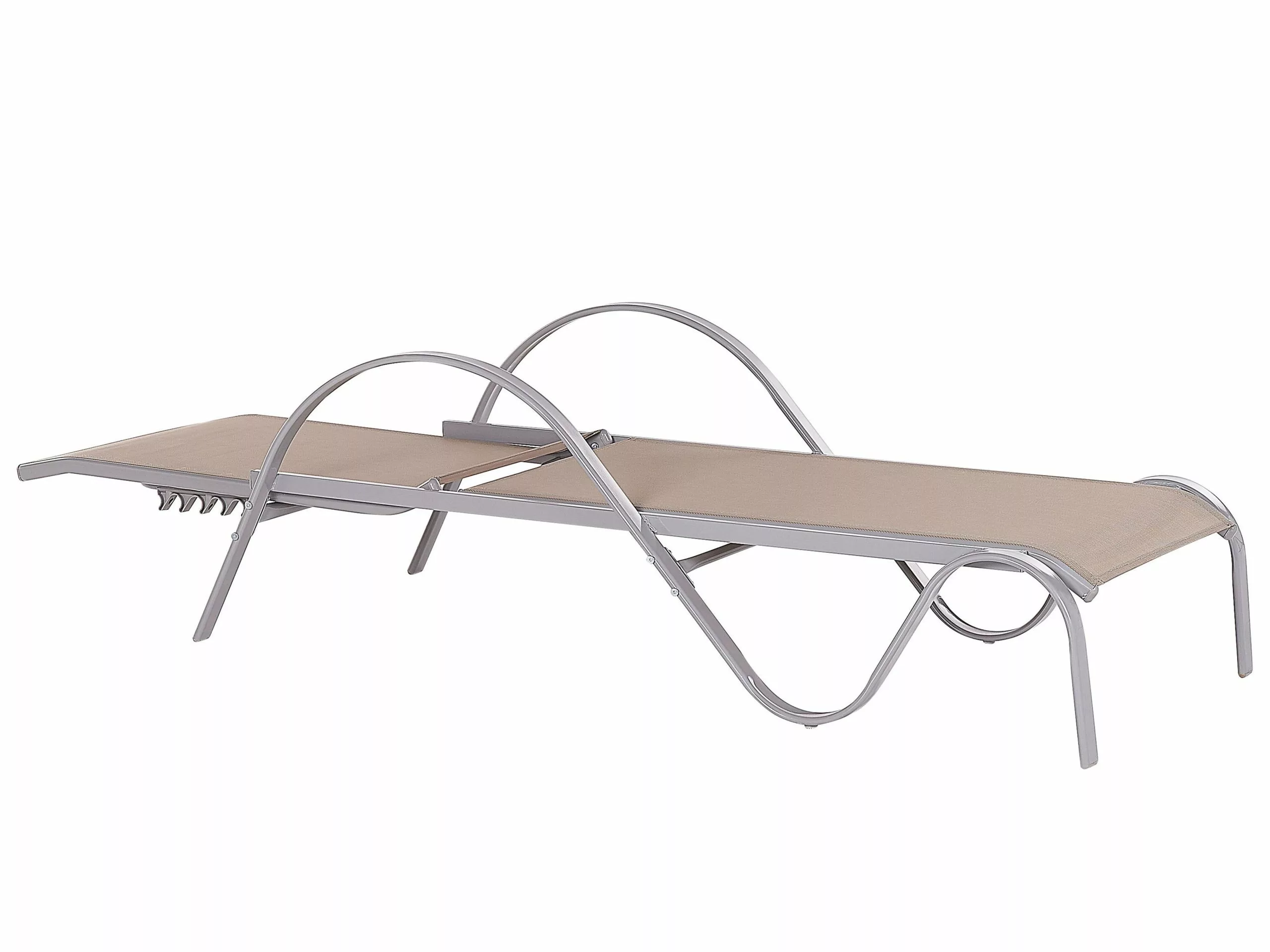 Beliani Leżak Ogrodowy Jasnobrązowy PROCIDA - obrazek 5