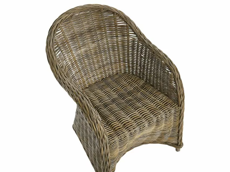 Beliani Zestaw 2 Foteli Ogrodowych Rattanowy Naturalny SUSUA - obrazek 9