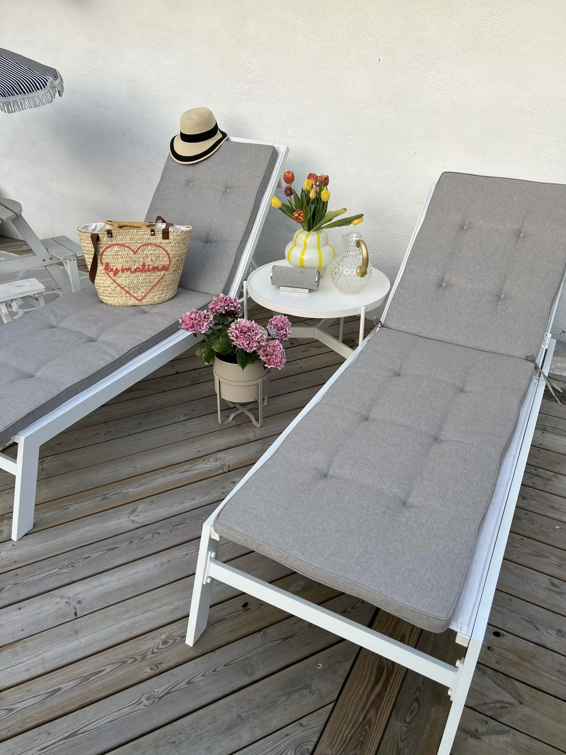 Beliani Leżak Ogrodowy Biały CATANIA II - obrazek 7