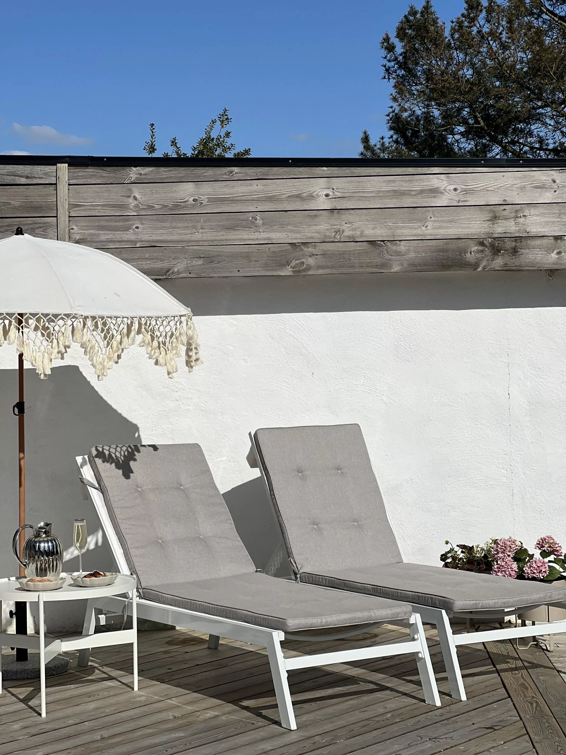 Beliani Leżak Ogrodowy Biały CATANIA II - obrazek 8