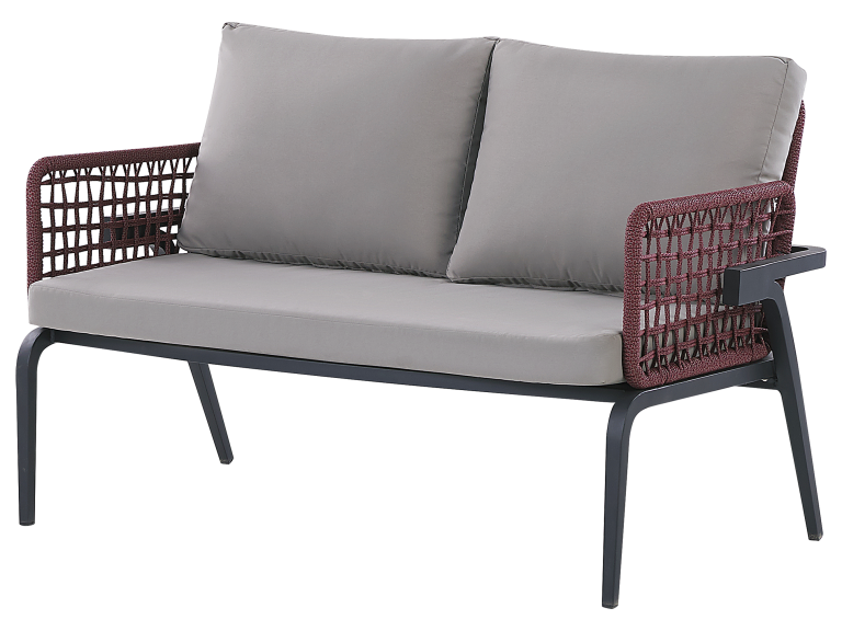 Beliani Zestaw Ogrodowy 4-osobowy Szary SCIACCA - obrazek 3