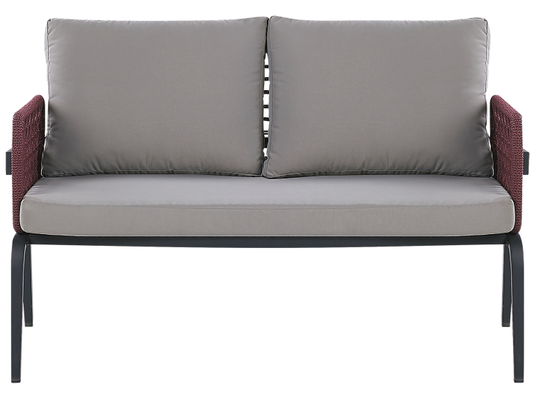 Beliani Zestaw Ogrodowy 4-osobowy Szary SCIACCA - obrazek 4