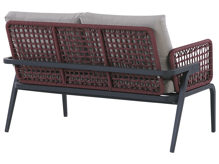 Beliani Zestaw Ogrodowy 4-osobowy Szary SCIACCA - obrazek 5