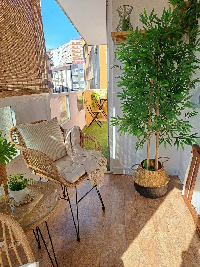 Beliani Zestaw Mebli Balkonowych Z Technorattanu Naturaly TROPEA II - obrazek 3