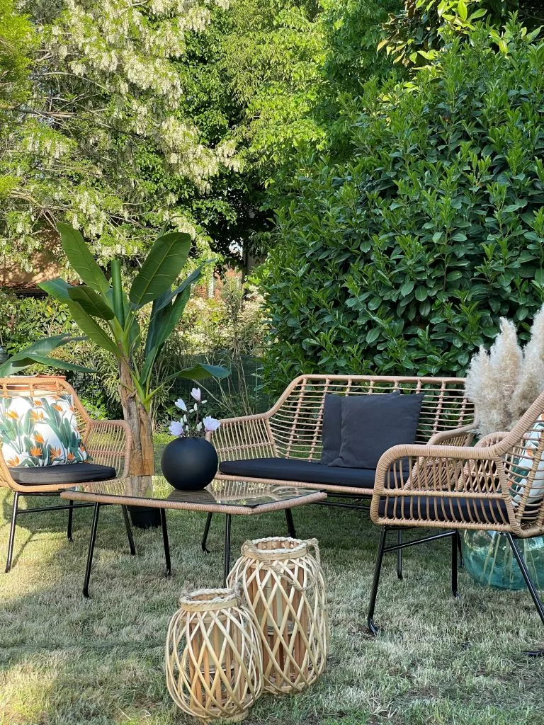 Beliani Zestaw Ogrodowy Z Technorattanu 4-osobowy Naturalny MINORI - obrazek 9