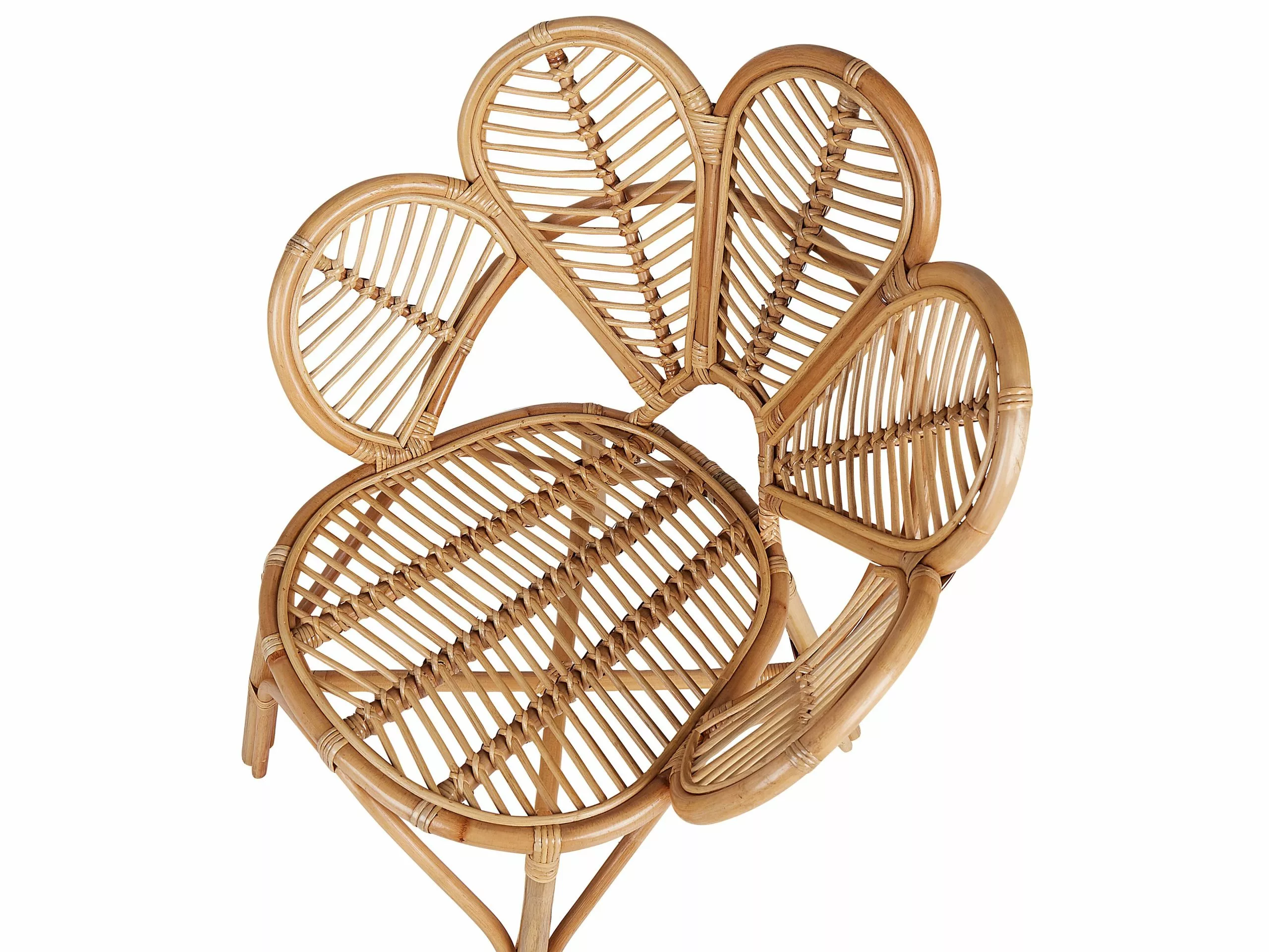 Beliani Zestaw Mebli Balkonowych Rattanowy Naturalny FLORENTINE II / LIMNI - obrazek 8