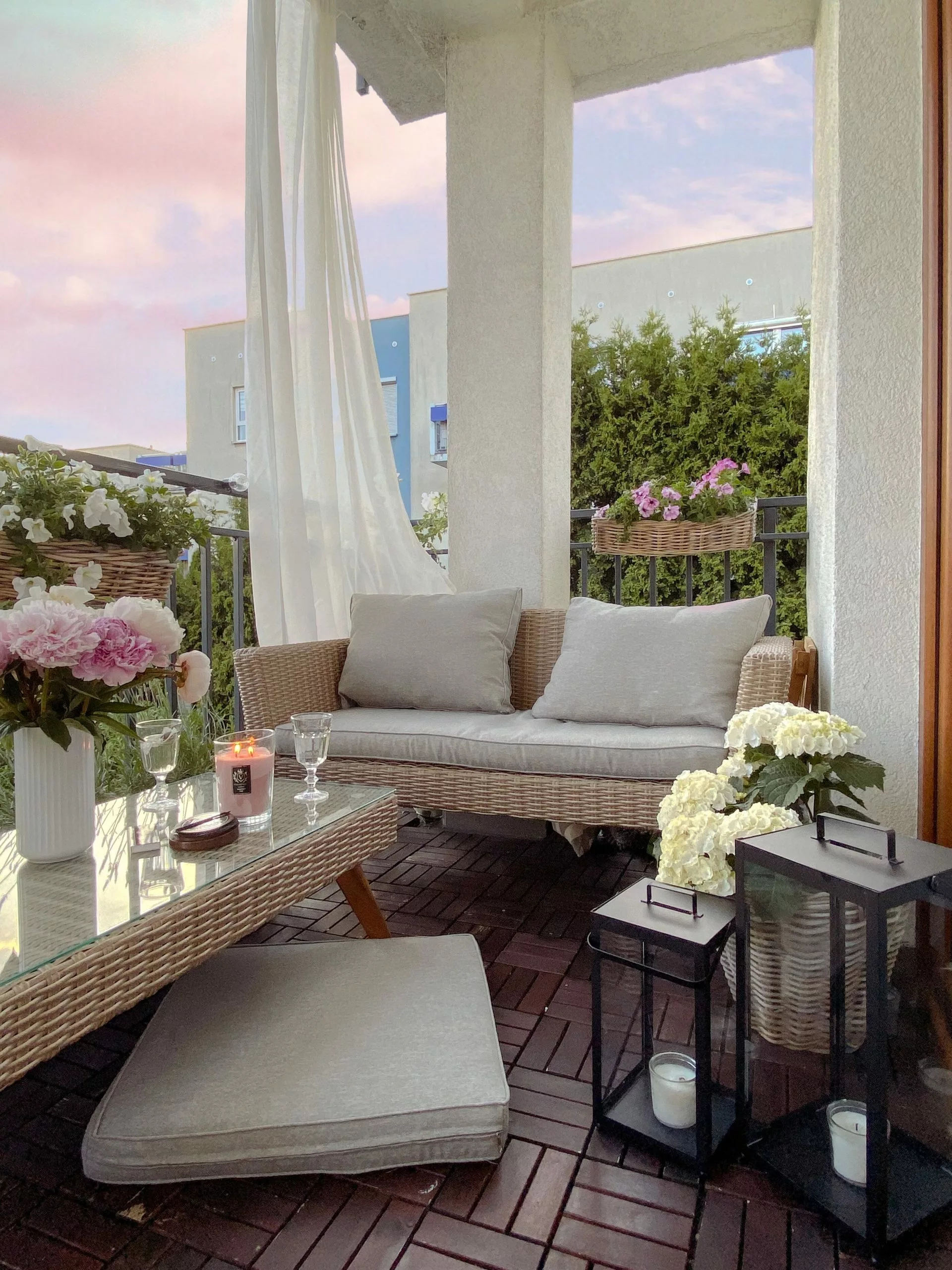 Beliani Zestaw Ogrodowy Z Technorattanu 4-osobowy Szary VITTORIA - obrazek 5