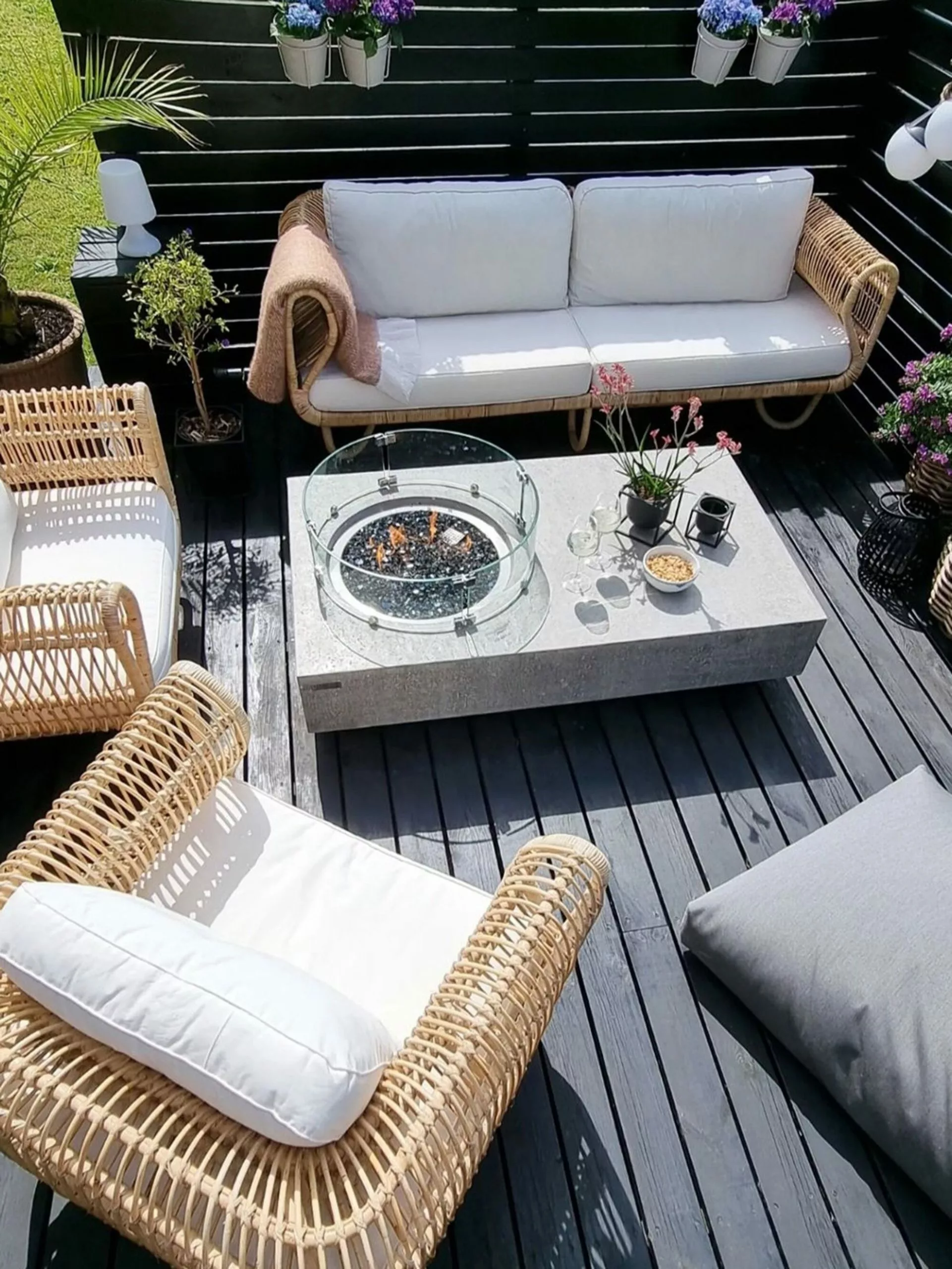 Beliani Zestaw Ogrodowy Rattanowy 4-osobowy Naturalny DOLCEDO - obrazek 5