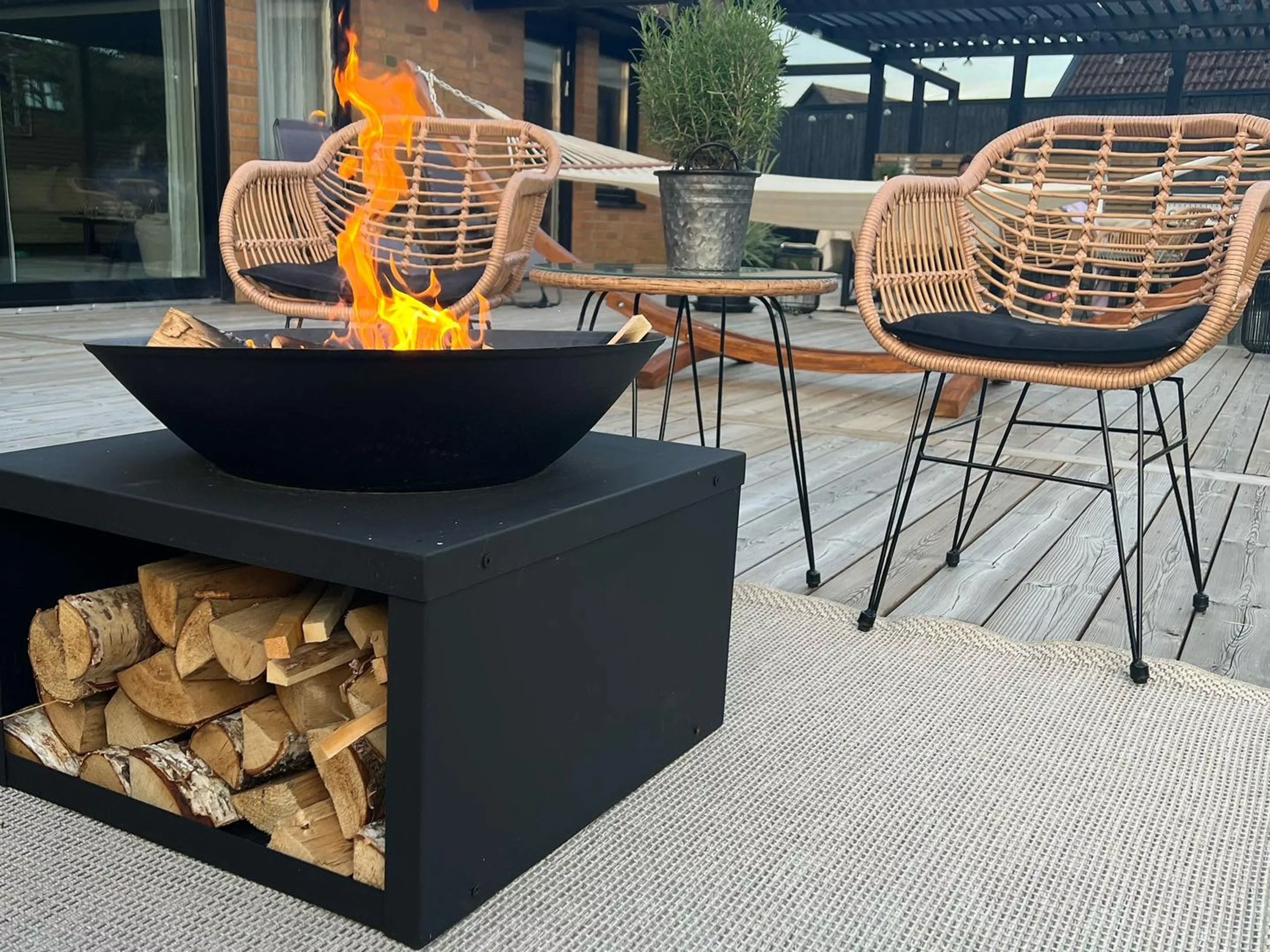 Beliani Zestaw Mebli Balkonowych Z Technorattanu Naturaly TROPEA II - obrazek 10