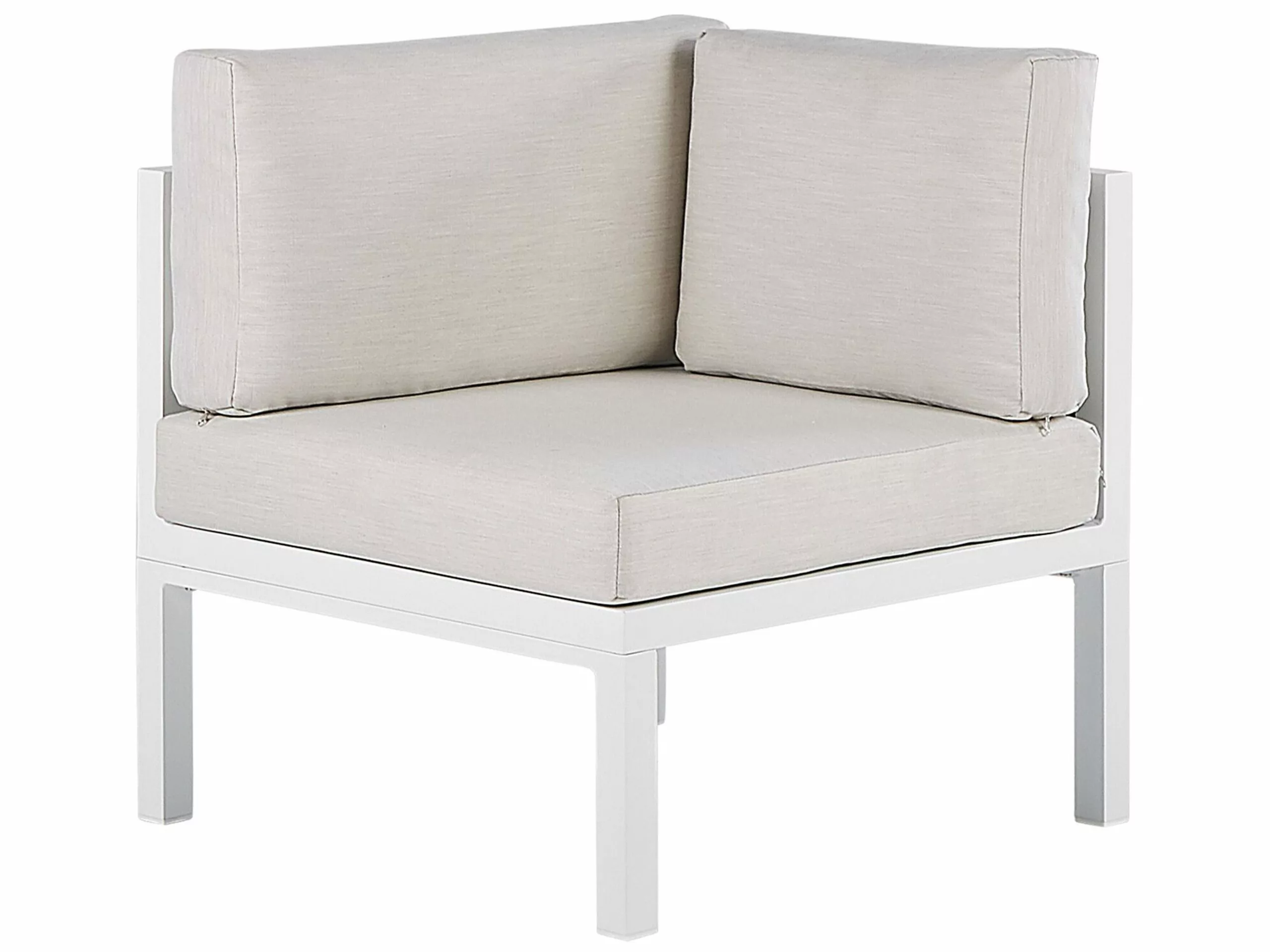 Beliani Zestaw Ogrodowy 4-osobowy Prawostronny Beżowy BORELLO - obrazek 7