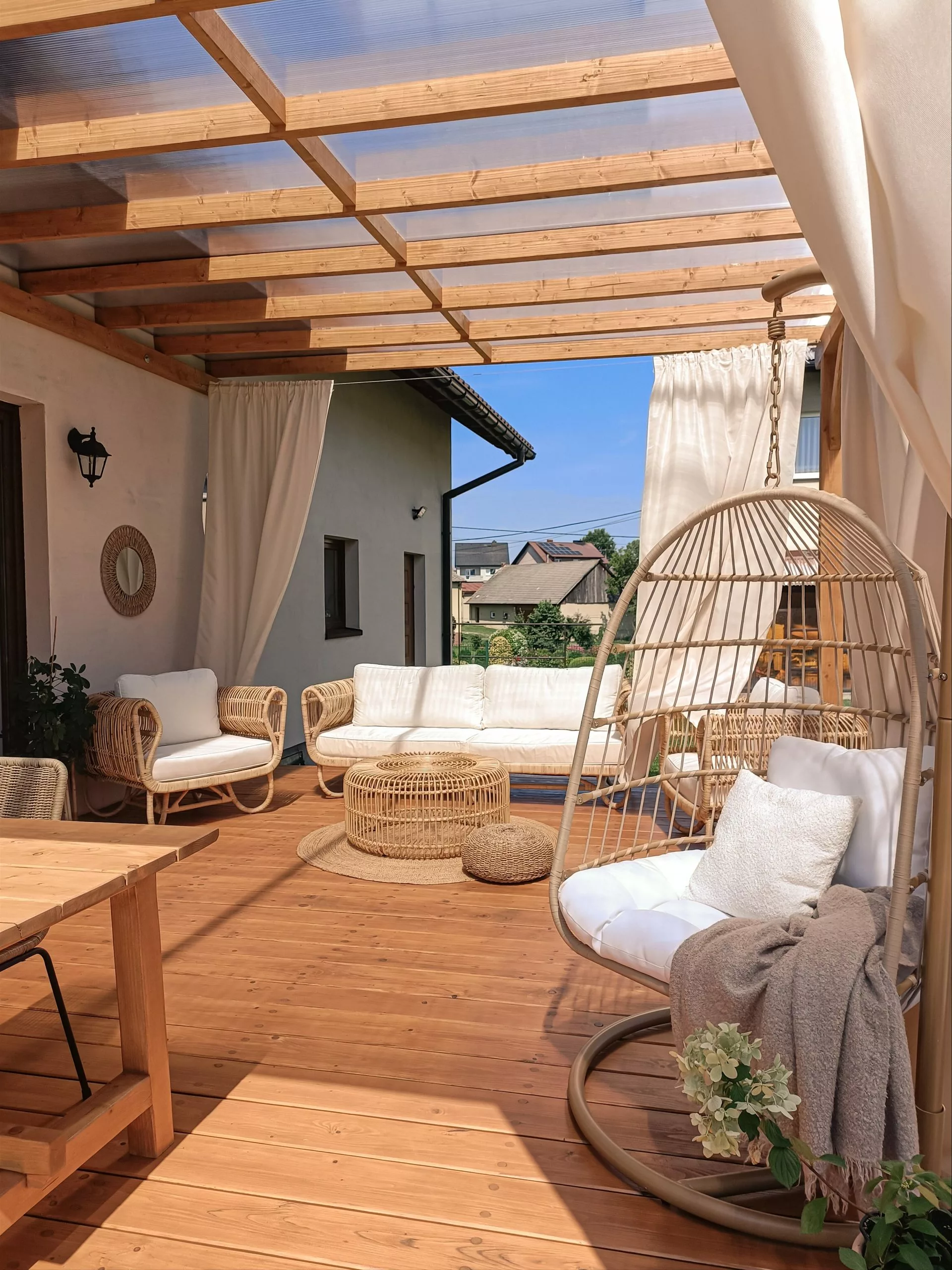 Beliani Zestaw Ogrodowy Rattanowy 4-osobowy Naturalny DOLCEDO / LIMNI - obrazek 10