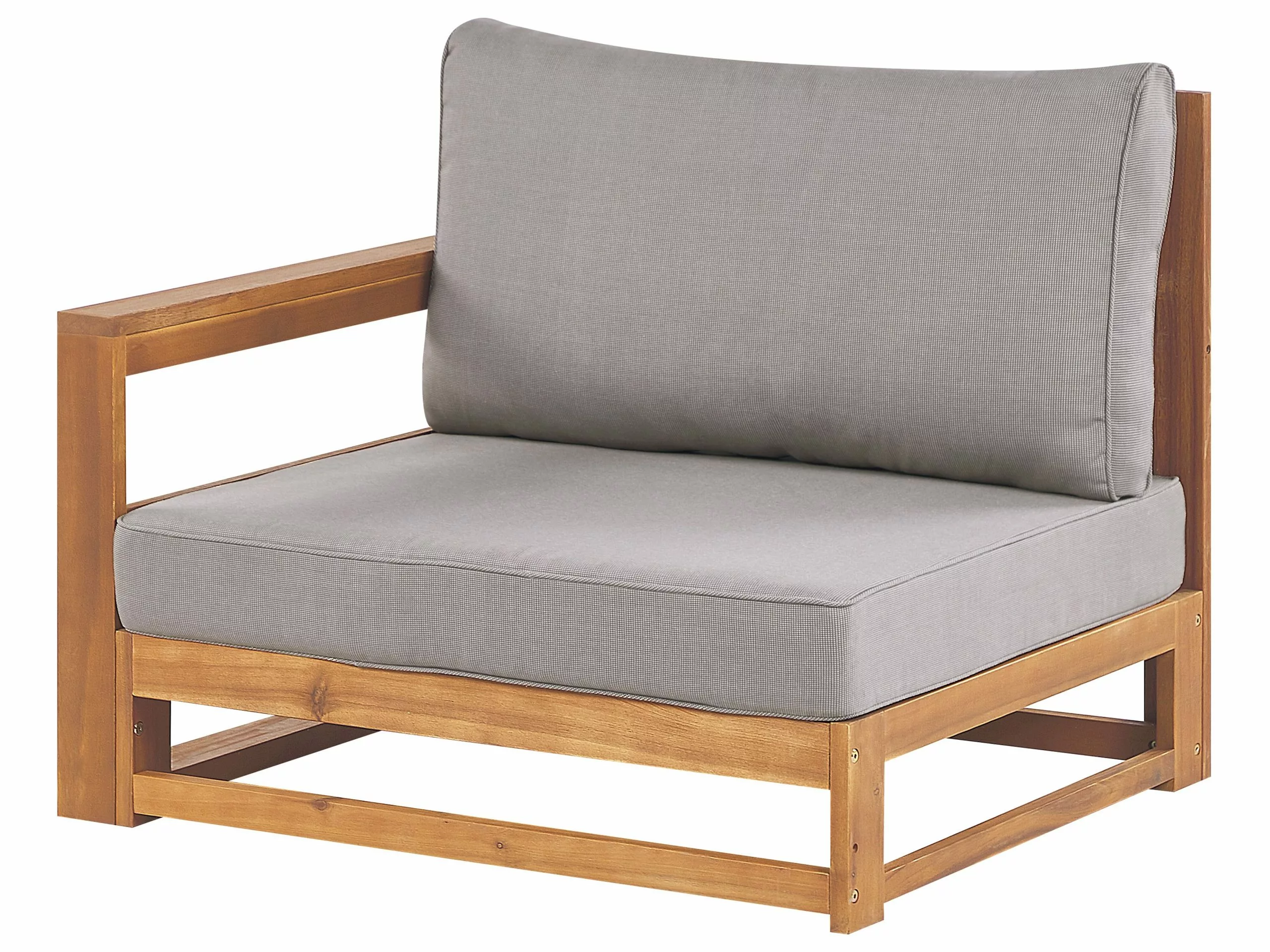 Beliani Sofa Ogrodowa 3-osobowa Jasna TIMOR II - obrazek 5