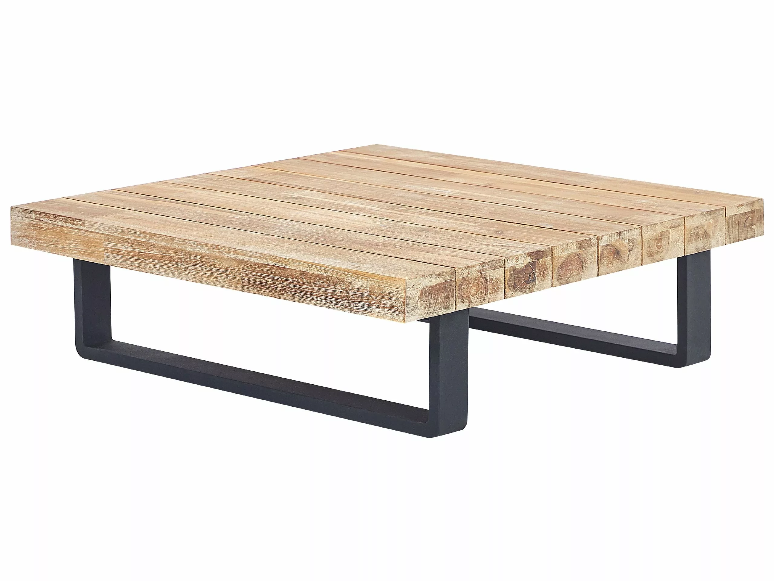 Beliani Zestaw Ogrodowy Drewniany 5-osobowy Jasnoszary MYKONOS II - obrazek 7