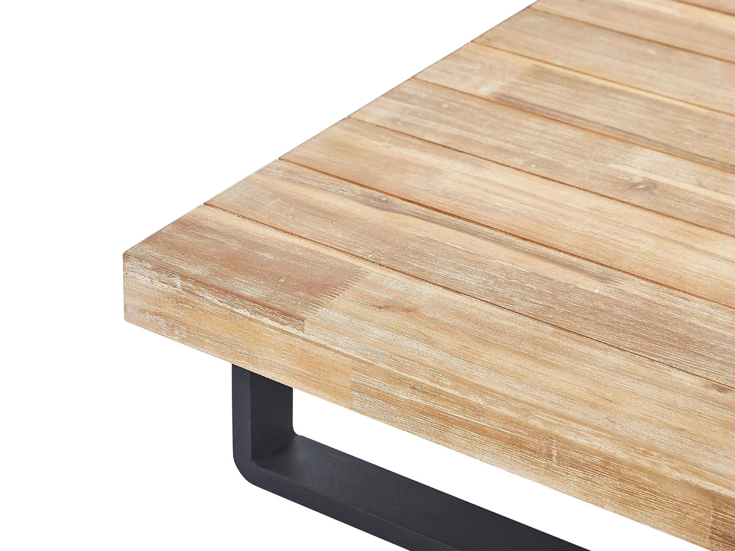 Beliani Zestaw Ogrodowy Drewniany 5-osobowy Jasnoszary MYKONOS II - obrazek 9