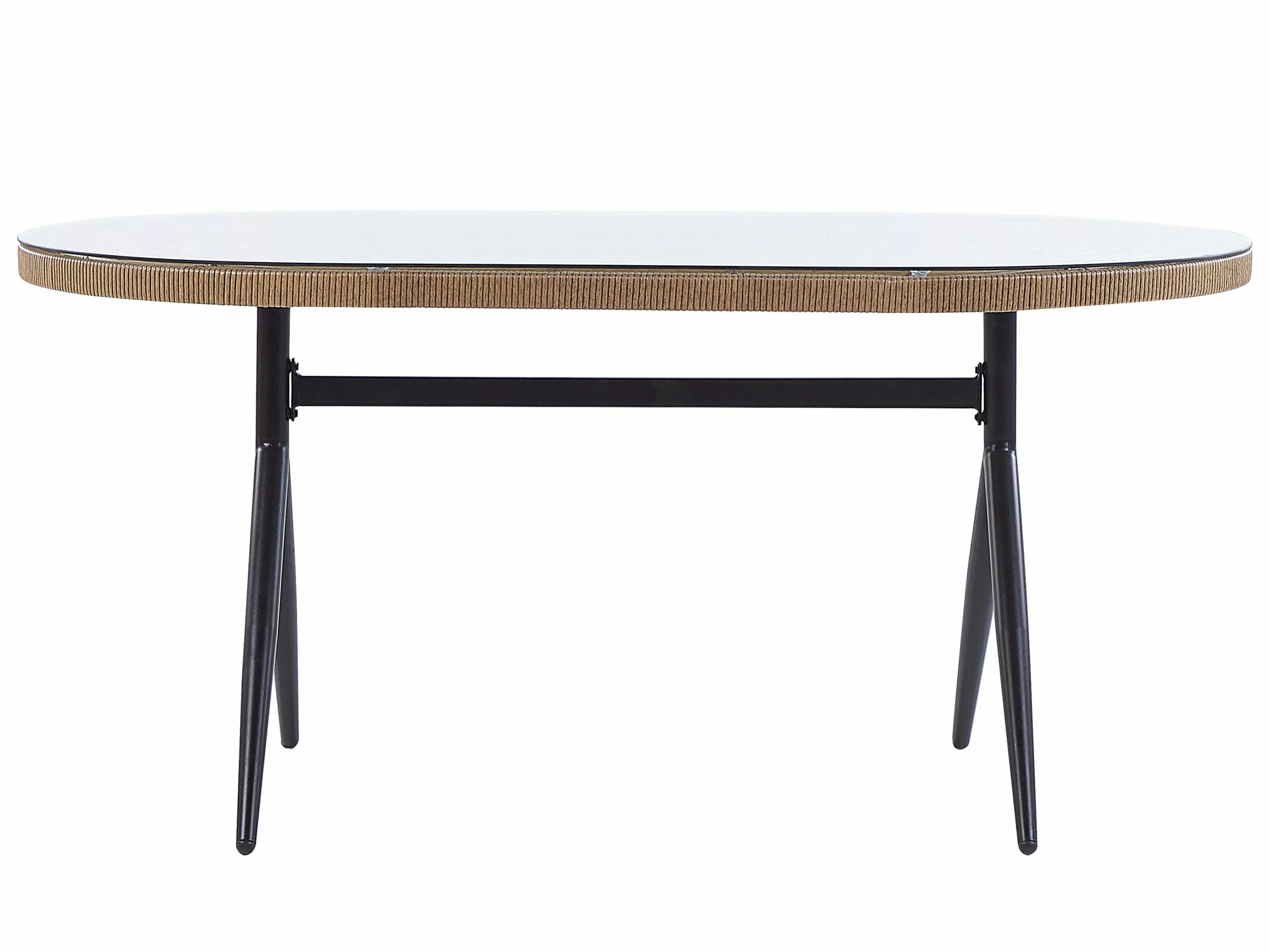 Beliani Zestaw Ogrodowy Z Technorattanu 6-osobowy Różowy ALIANO II - obrazek 10