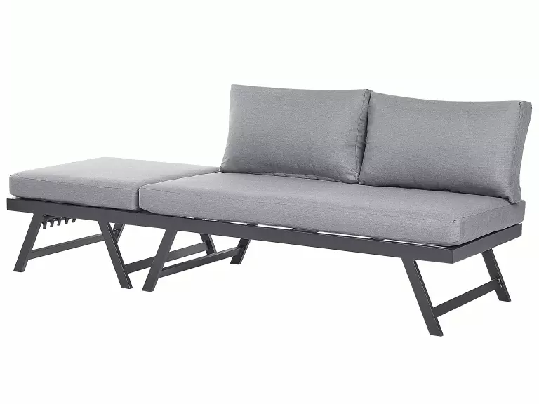 Beliani Zestaw Ogrodowy 5-osobowy Szary COCCORINO - obrazek 3