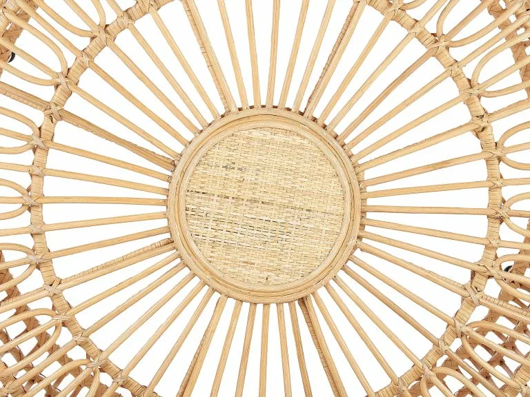 Beliani Stolik Ogrodowy Rattanowy Okrągły ⌀ 85 Cm Naturalny RANDAZZO - obrazek 5